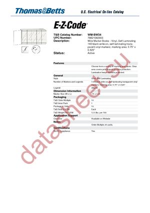 WM-BW34 datasheet  